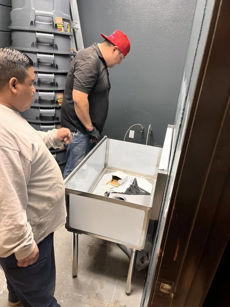 Commercial plumbing and sink installation in Florissant